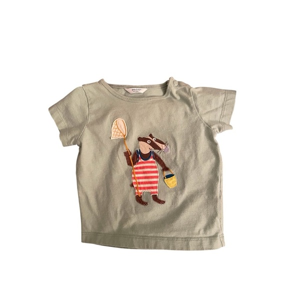 Baby Boden Light Green Adventure Badger Appliqué T-Shirt 6-12M - Picture 2 of 6